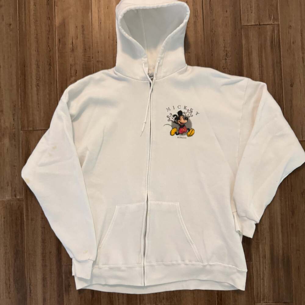 men’s vintage y2k disney world zip up hoodie